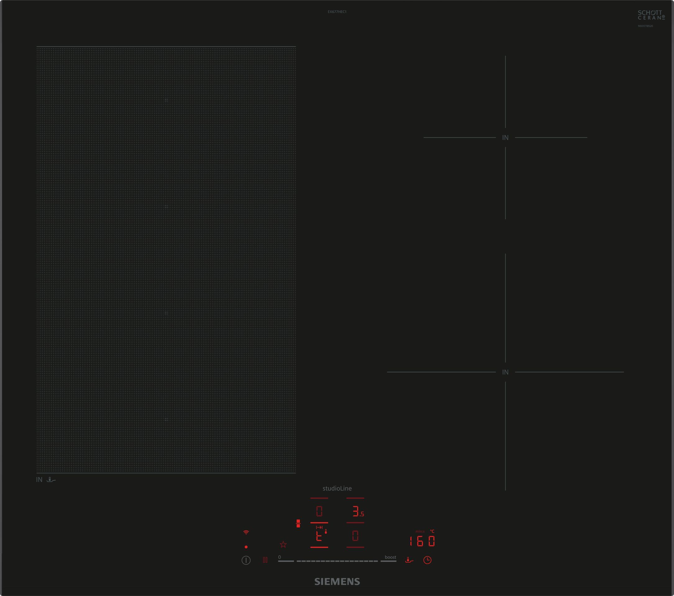 Siemens EX677HEC1E kookplaat afbeelding 1