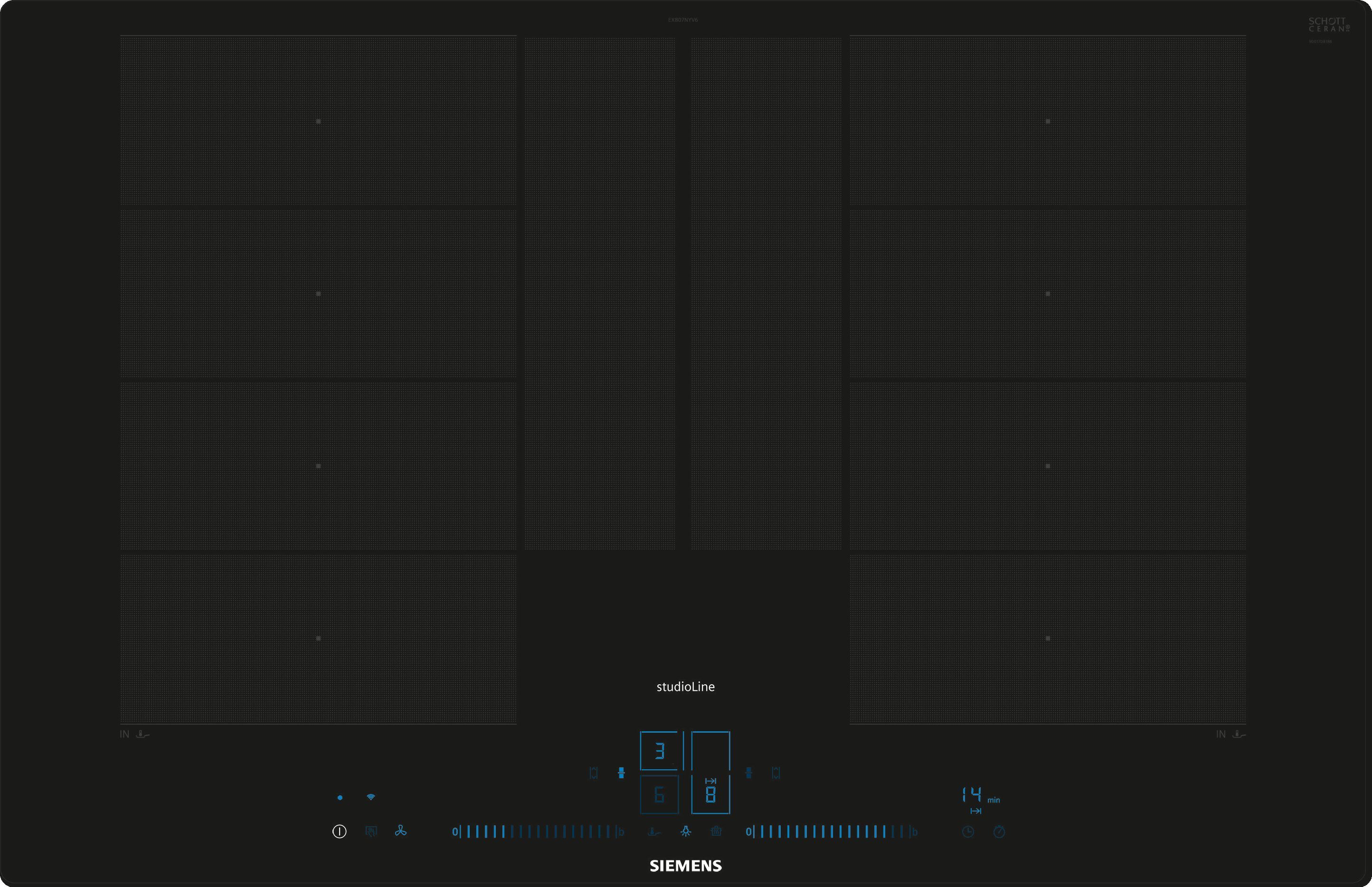 Siemens EX807NYV6E kookplaat afbeelding 1