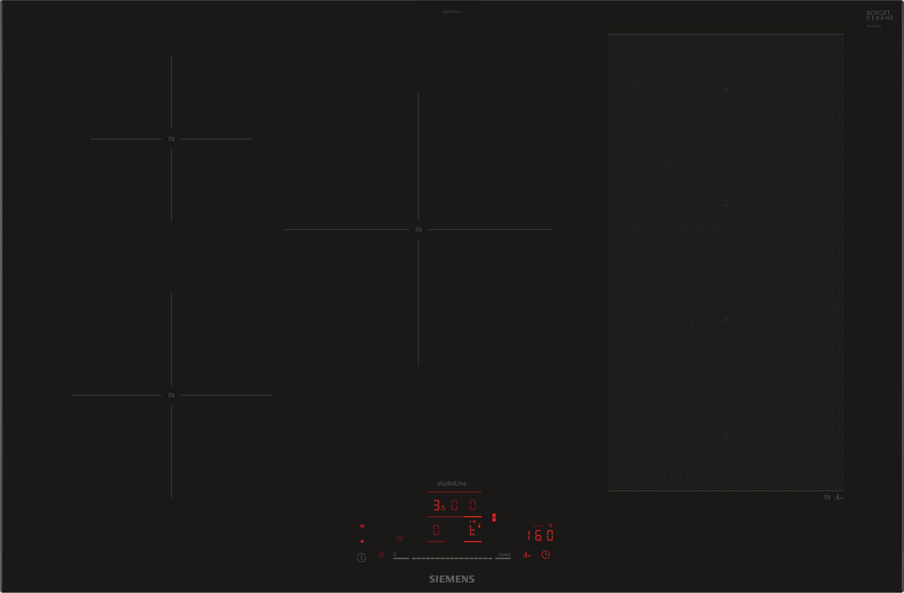 Siemens EX877HVC1E kookplaat afbeelding 1