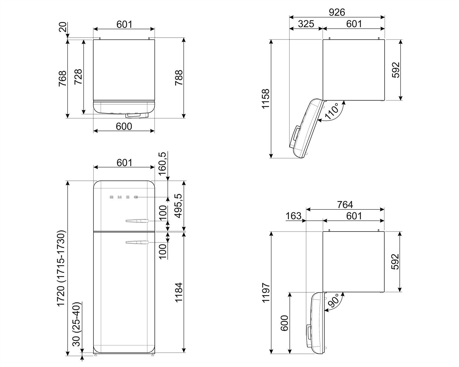 FAB30LSV5 Smeg afbeelding 2