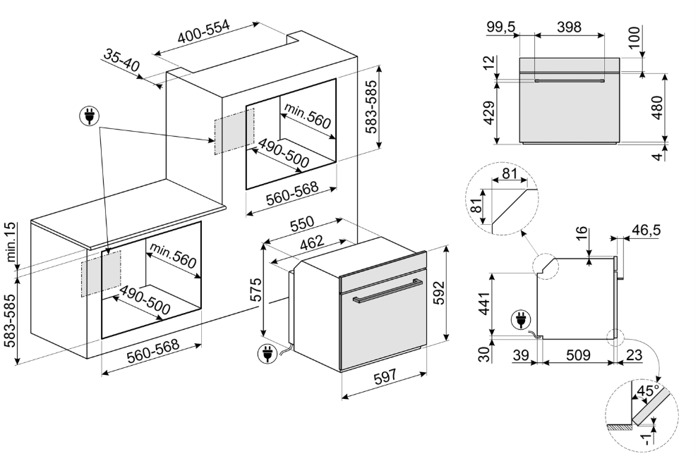 SF6400S1PZB Smeg afbeelding 2