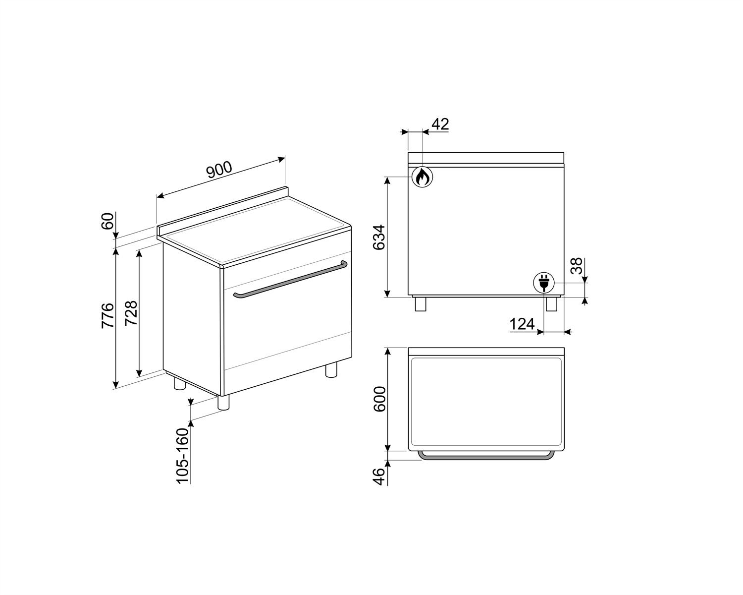 SNLK90MFX9 Smeg afbeelding 2