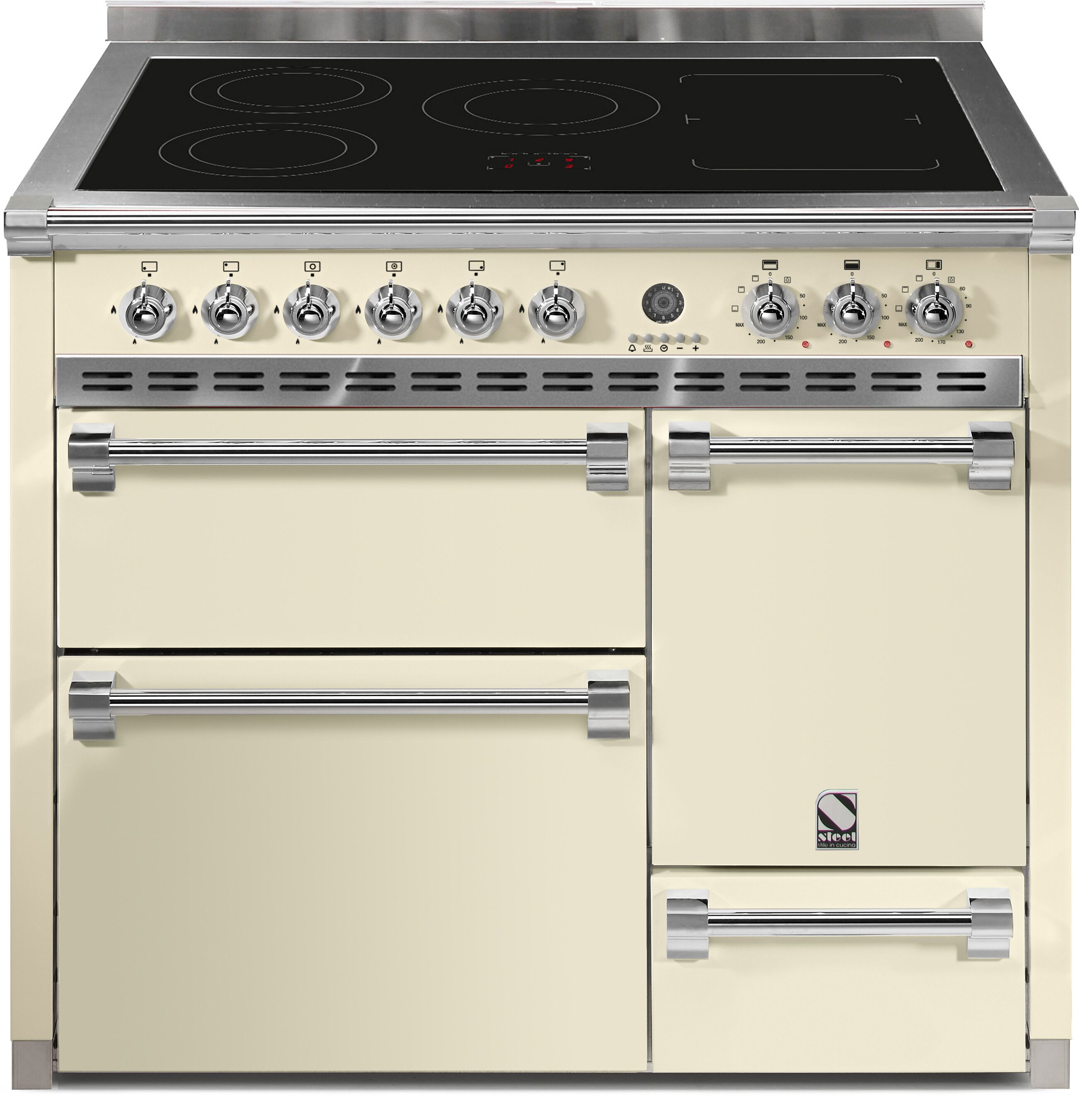 Steel A10FFFD5FICR fornuis afbeelding 1