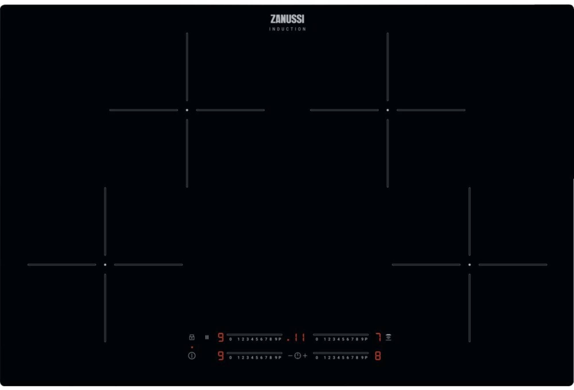Zanussi ZITN844K kookplaat afbeelding 1